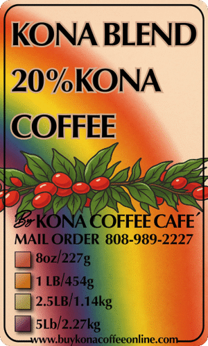 Med. Roast Ground - Kona Blend (20% Kona Coffee)